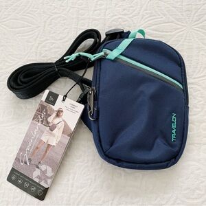 Travelon Anti-Theft Greenlander Compact Sling Bag, Galaxy‎ Blue